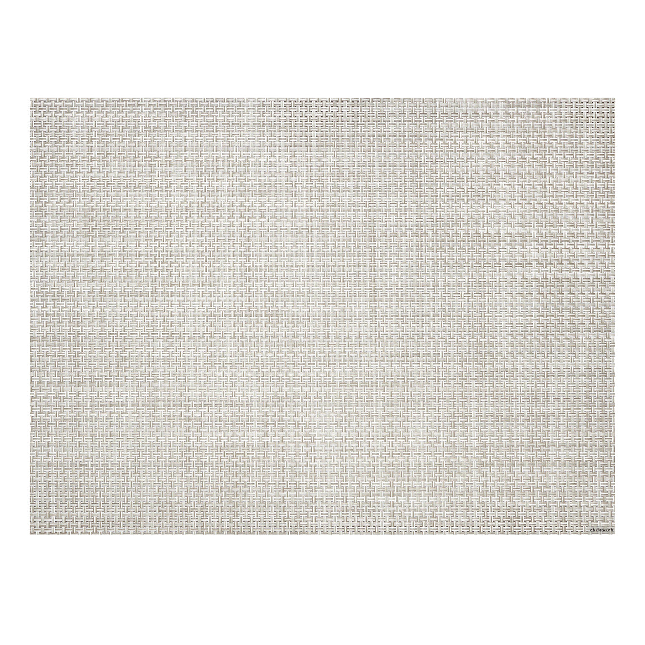 Rectangle Placemats in Light Cool Beige with White