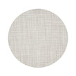 Round Placemats in Light Cool Beige with White