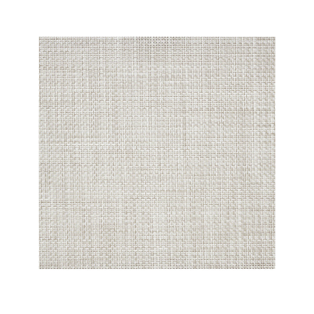 Square Placemats in Light Cool Beige with White