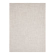 Natural Woven Floor Mat in Light Cool Beige with White