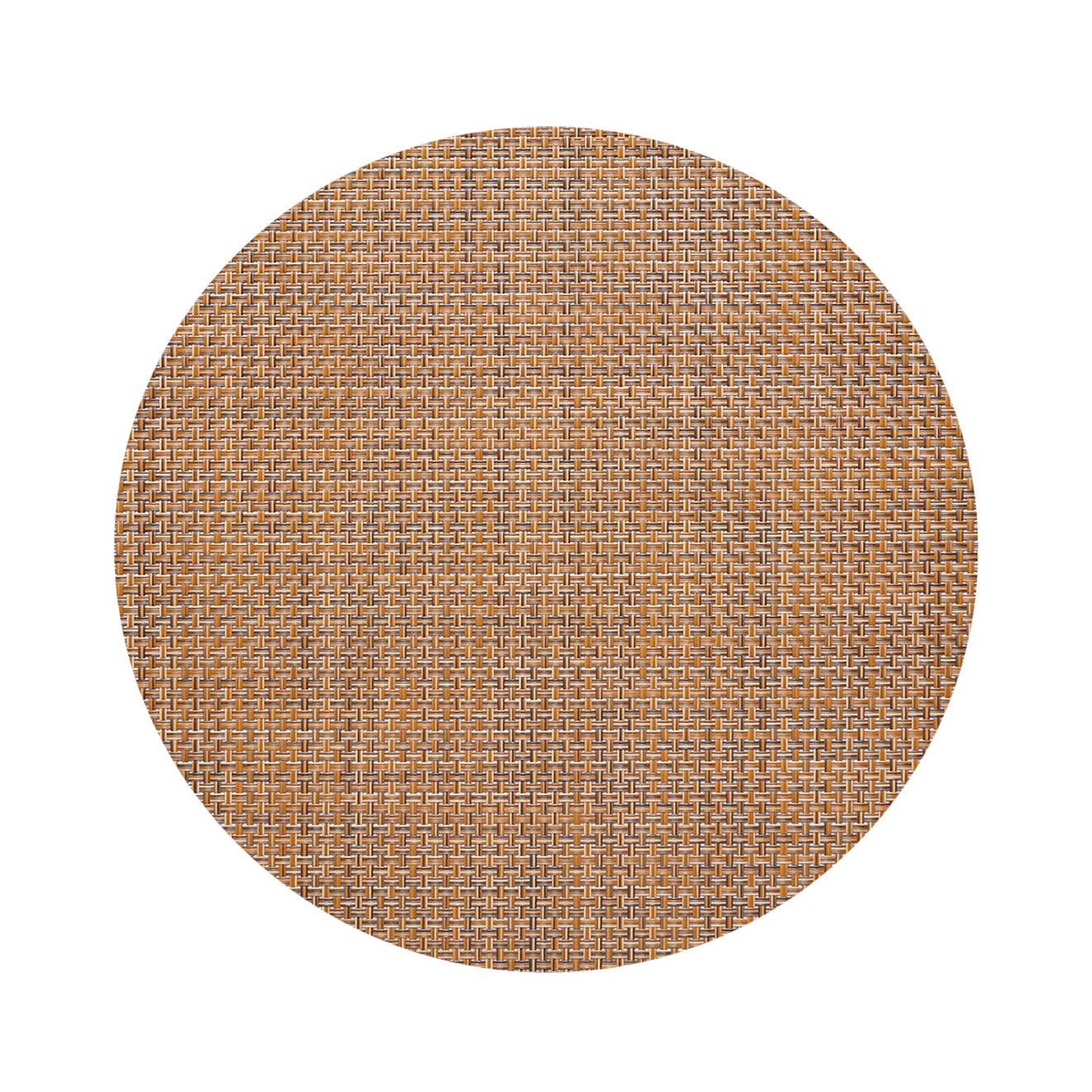 Round Placemats in Mix of Golden Brown, Tan and Midtone Brown