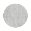 Round Placemats in Light Cool Silver with White