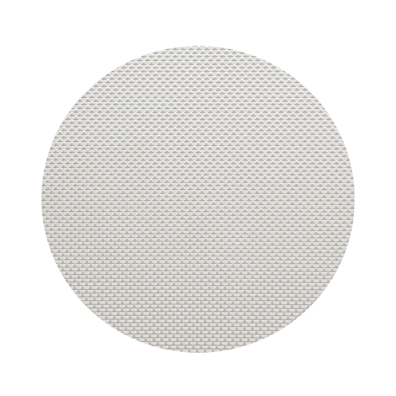 Round Placemats in Metallic White