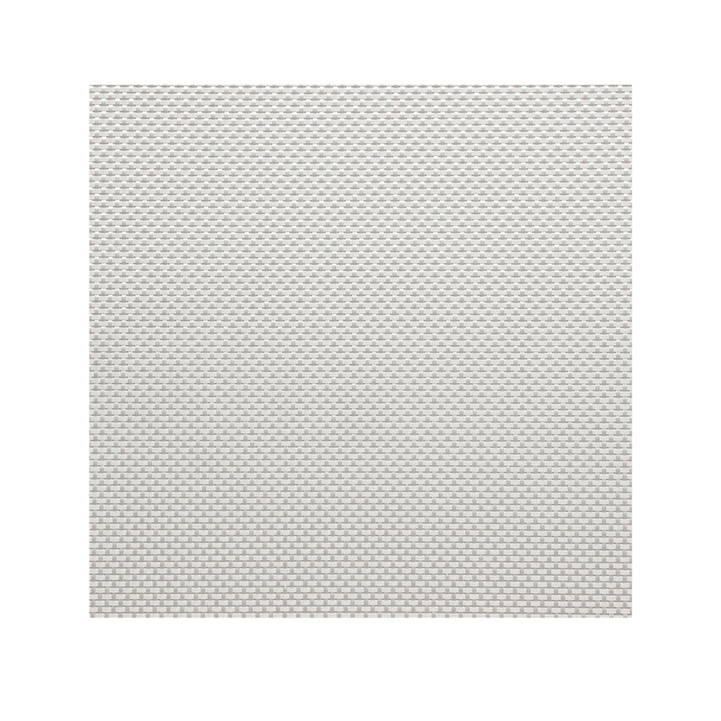 Square Placemats in Metallic White