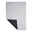 Basketweave Rugs - White/Silver Corner
