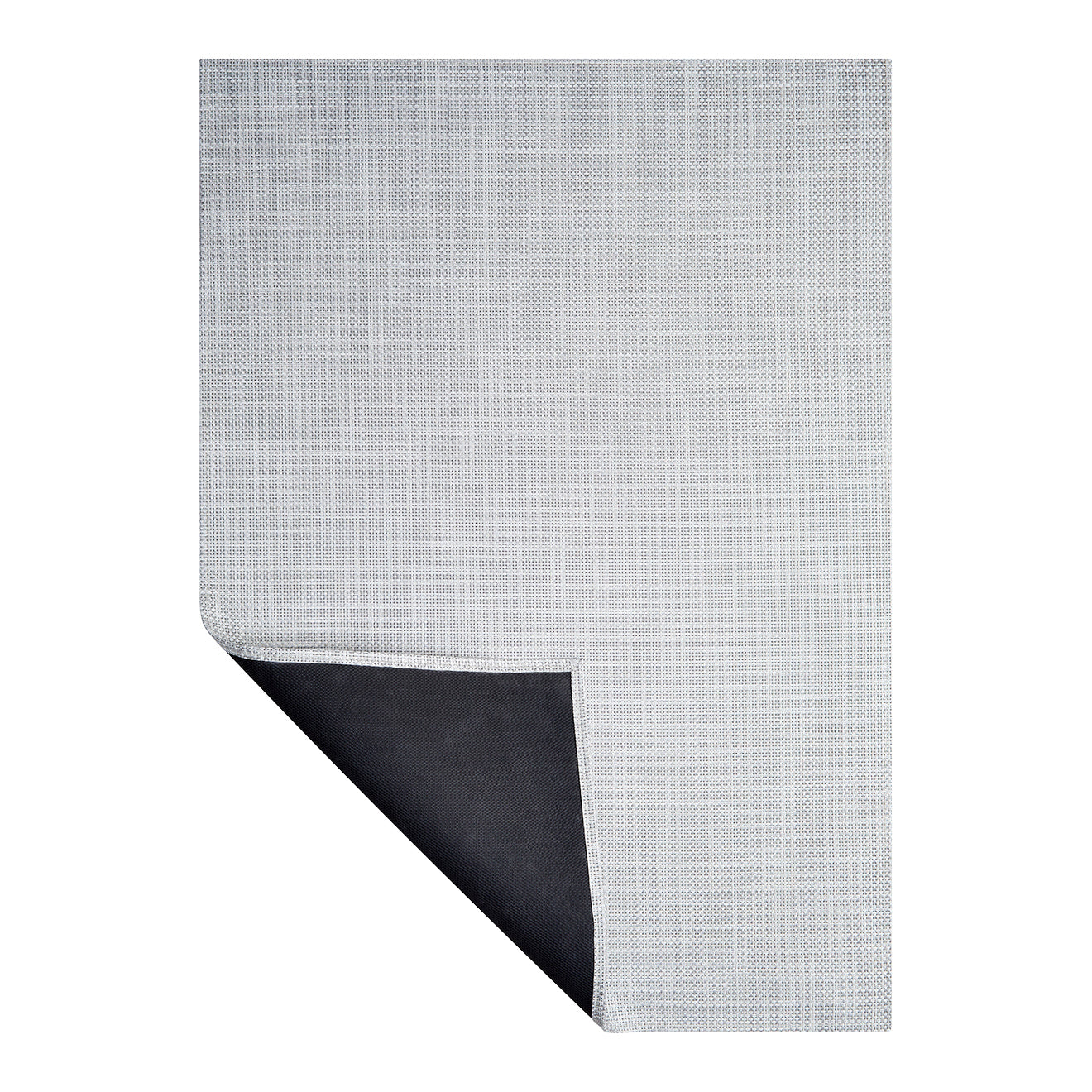 Basketweave Rugs - White/Silver Corner