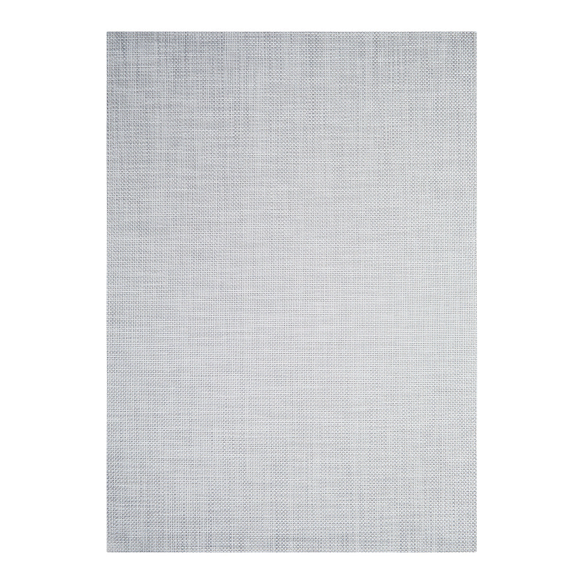 Basketweave Rugs - White/Silver View 1
