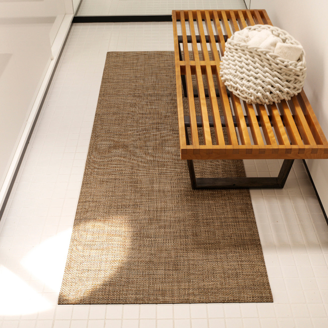 Basketweave Rugs - Bark