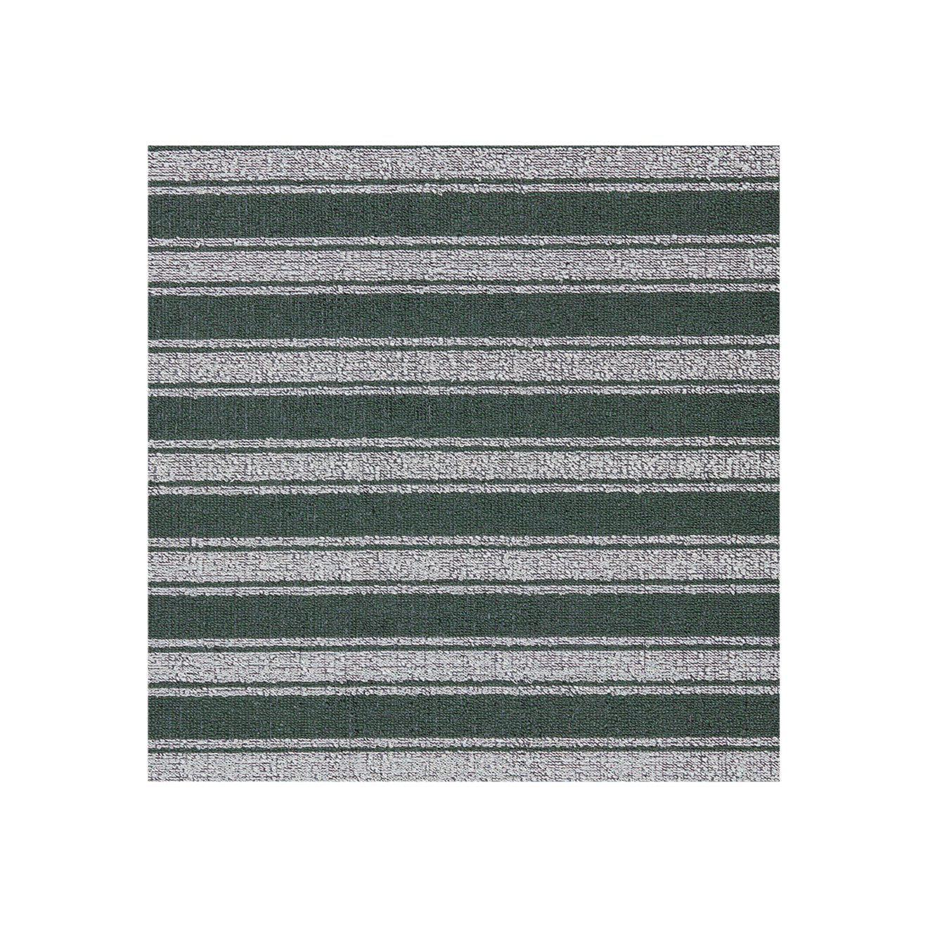 Chilewich striped woven mat with textured terrastrand yarn surface, featuring modern linear design and durable finish.