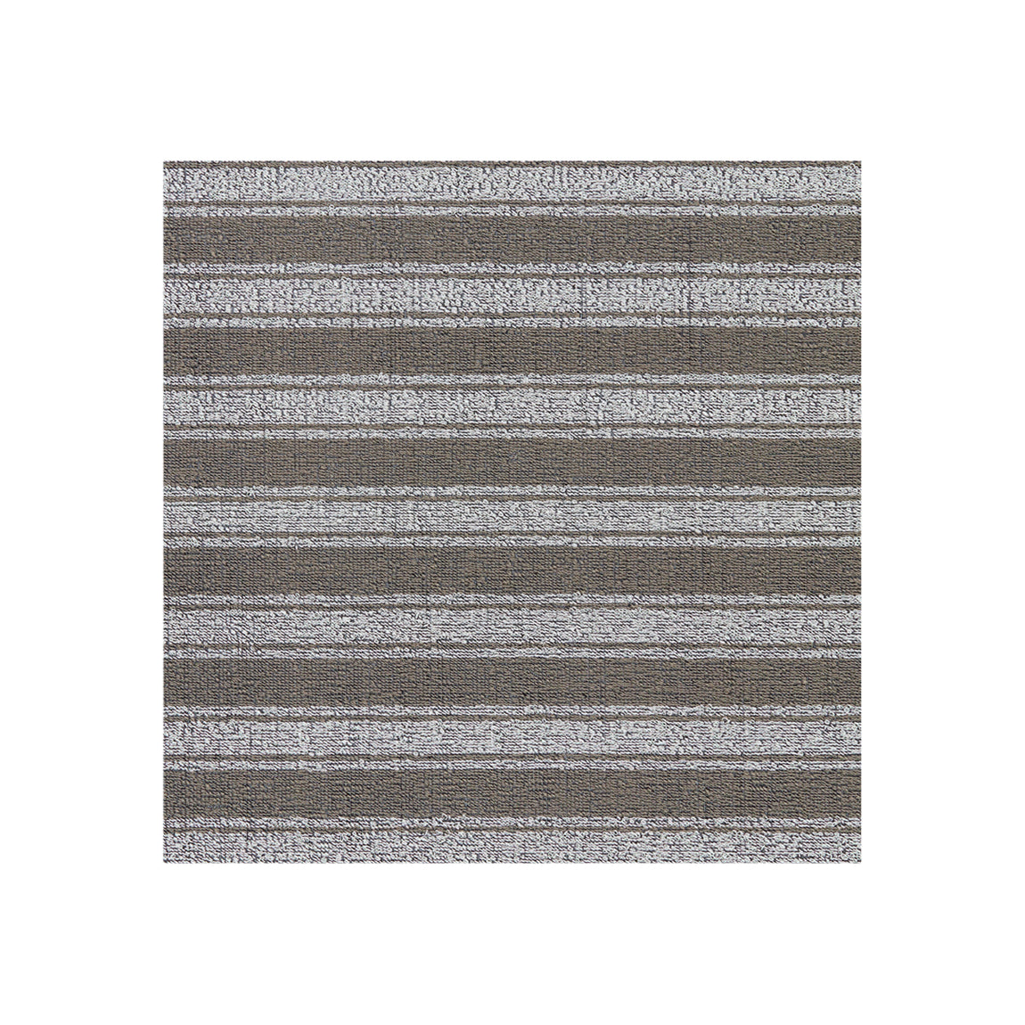 Boardwalk Stripe Shag Mat Samples - Walnut View 1