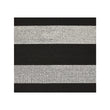 Square Shag Mats in Mix of Black and White