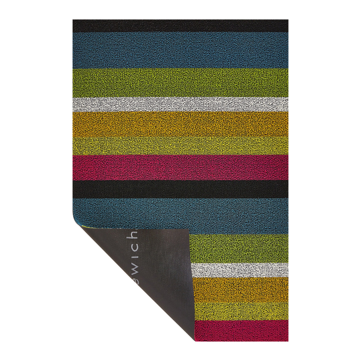 Bold Stripe Shag Mats - Multi