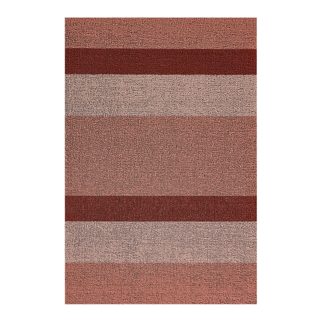 Rectangle Shag Mats in Mix of Warm Pink Tones