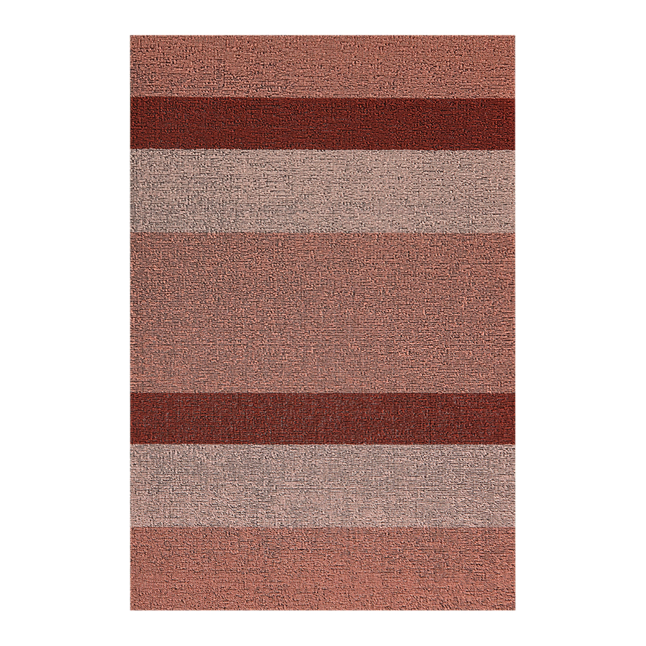 Rectangle Shag Mats in Mix of Warm Pink Tones