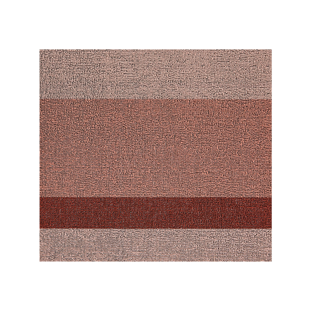 Square Shag Mats in Mix of Warm Pink Tones