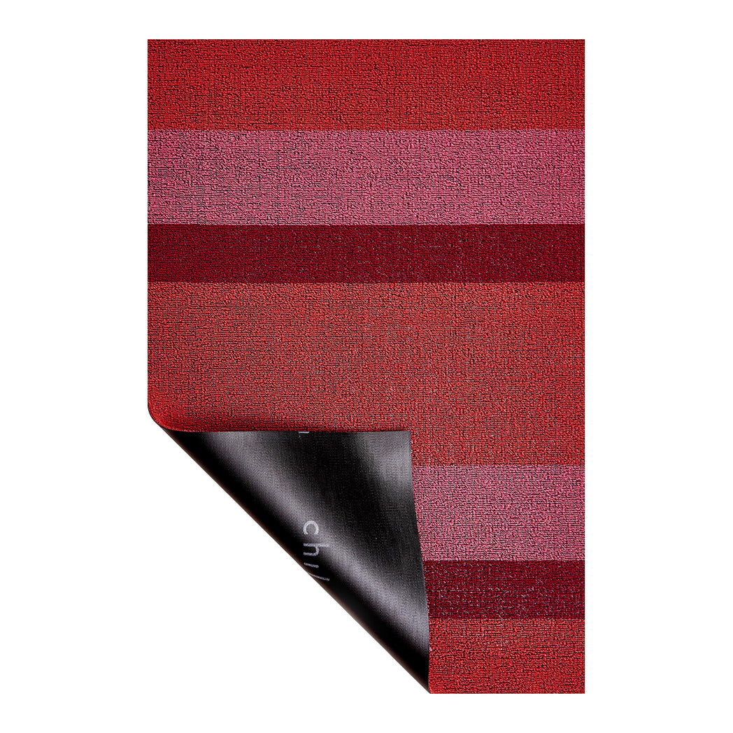 Bold Stripe Shag Mats - Punch Corner