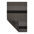 Bold Stripe Shag Mats - Silver/Black Corner