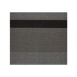 Square Shag Mats in Mix of Black, Metallic Light Silver and Dark Greige