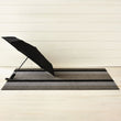 Bold Stripe Shag Mats - Silver/Black Utility Mat