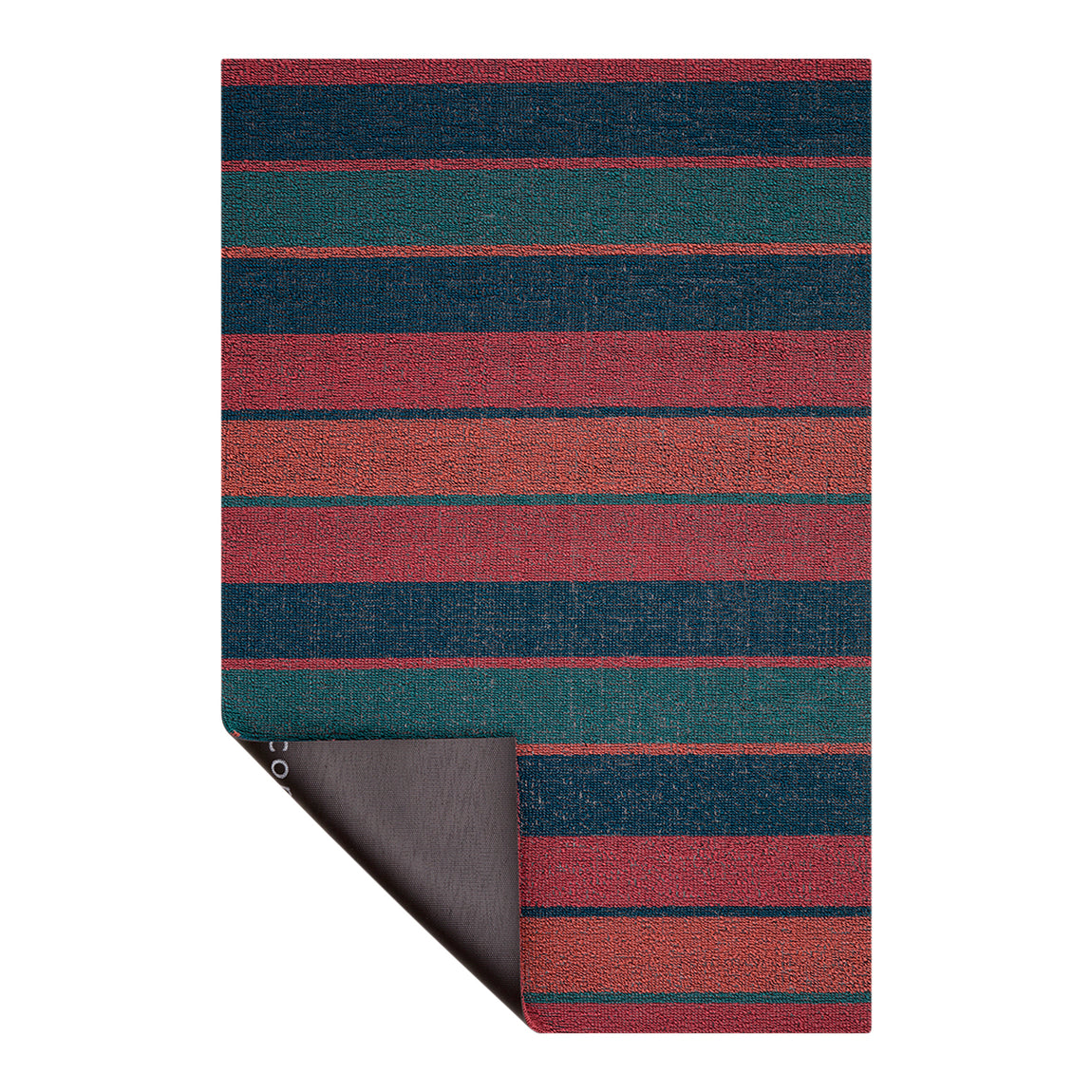 Bolt Stripe Shag Mats - Raspberry