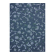Indigo Woven Floor Mat in Light Neutral Beige Base with Light Orange and Midtone Brown Accents