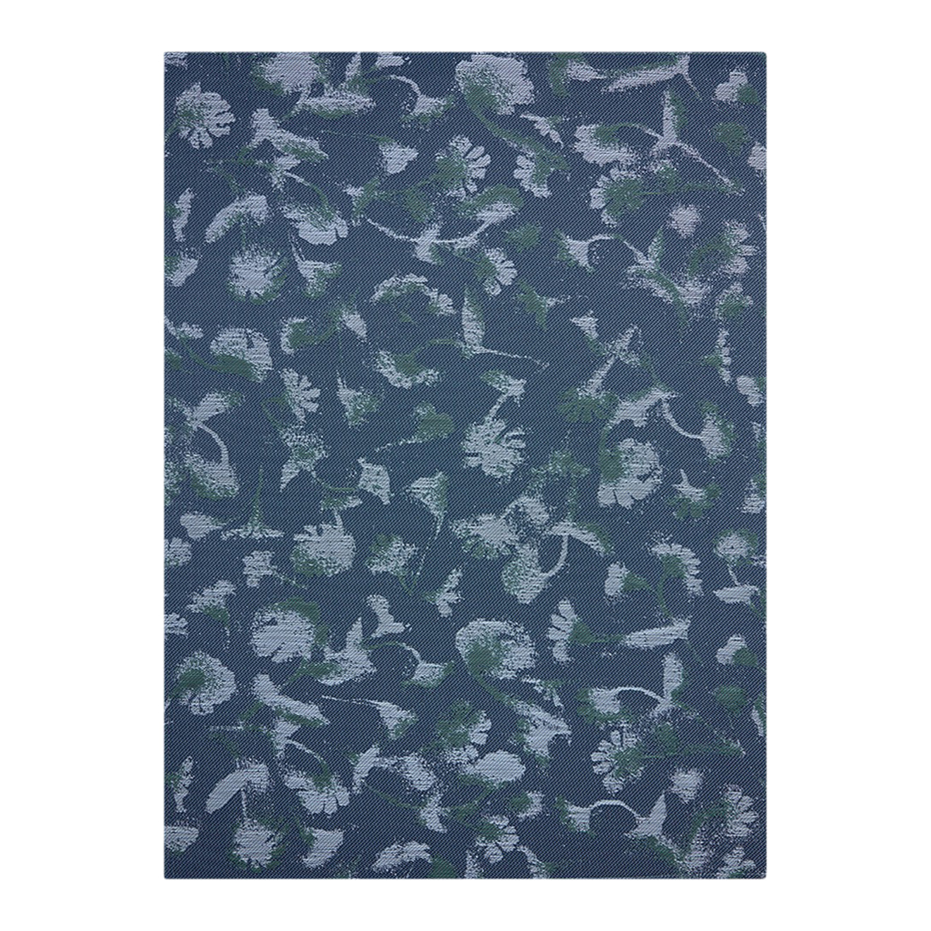 Indigo Woven Floor Mat in Light Neutral Beige Base with Light Orange and Midtone Brown Accents