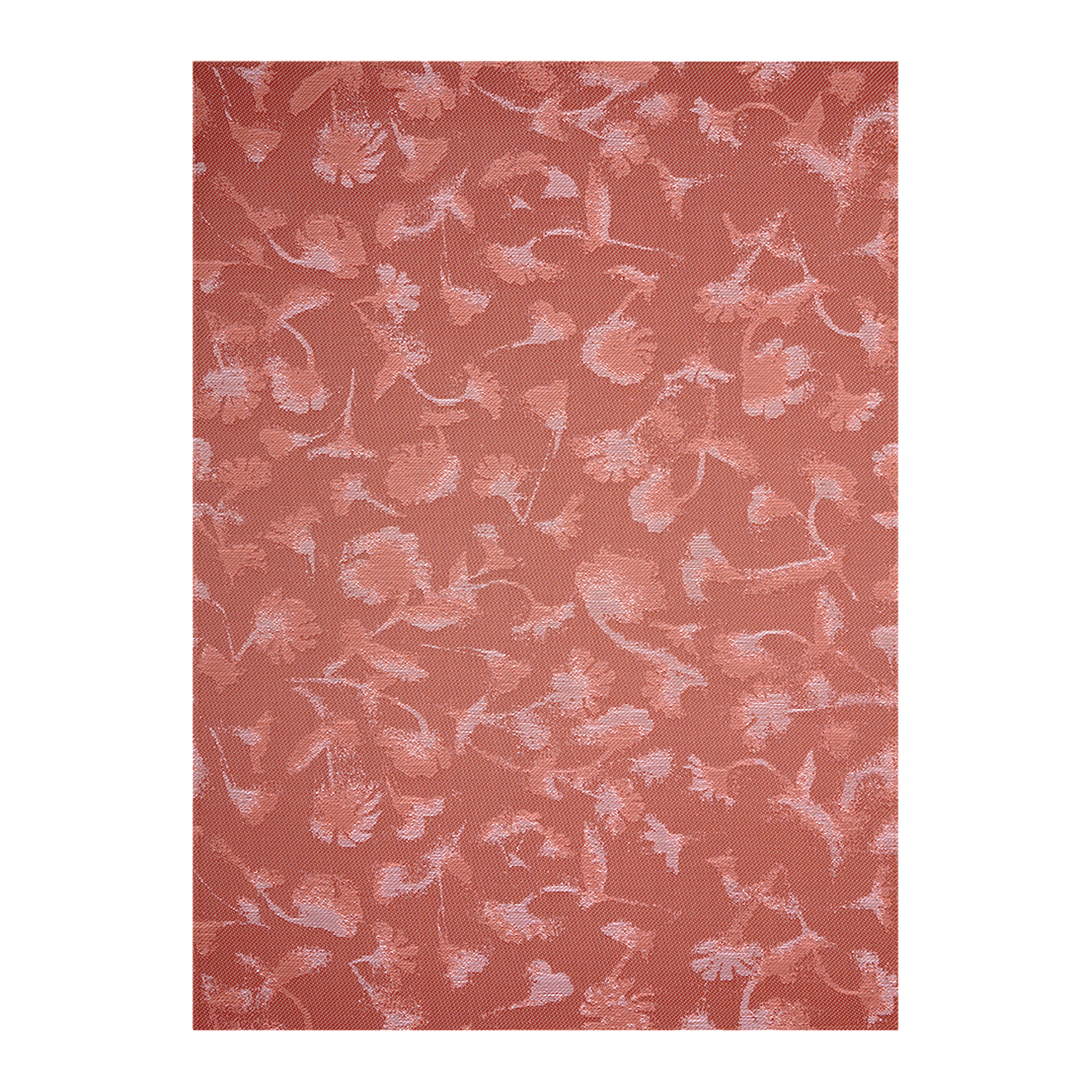 Madder Woven Floor Mat in Muted Mint Green Based with White and Mustard Accents