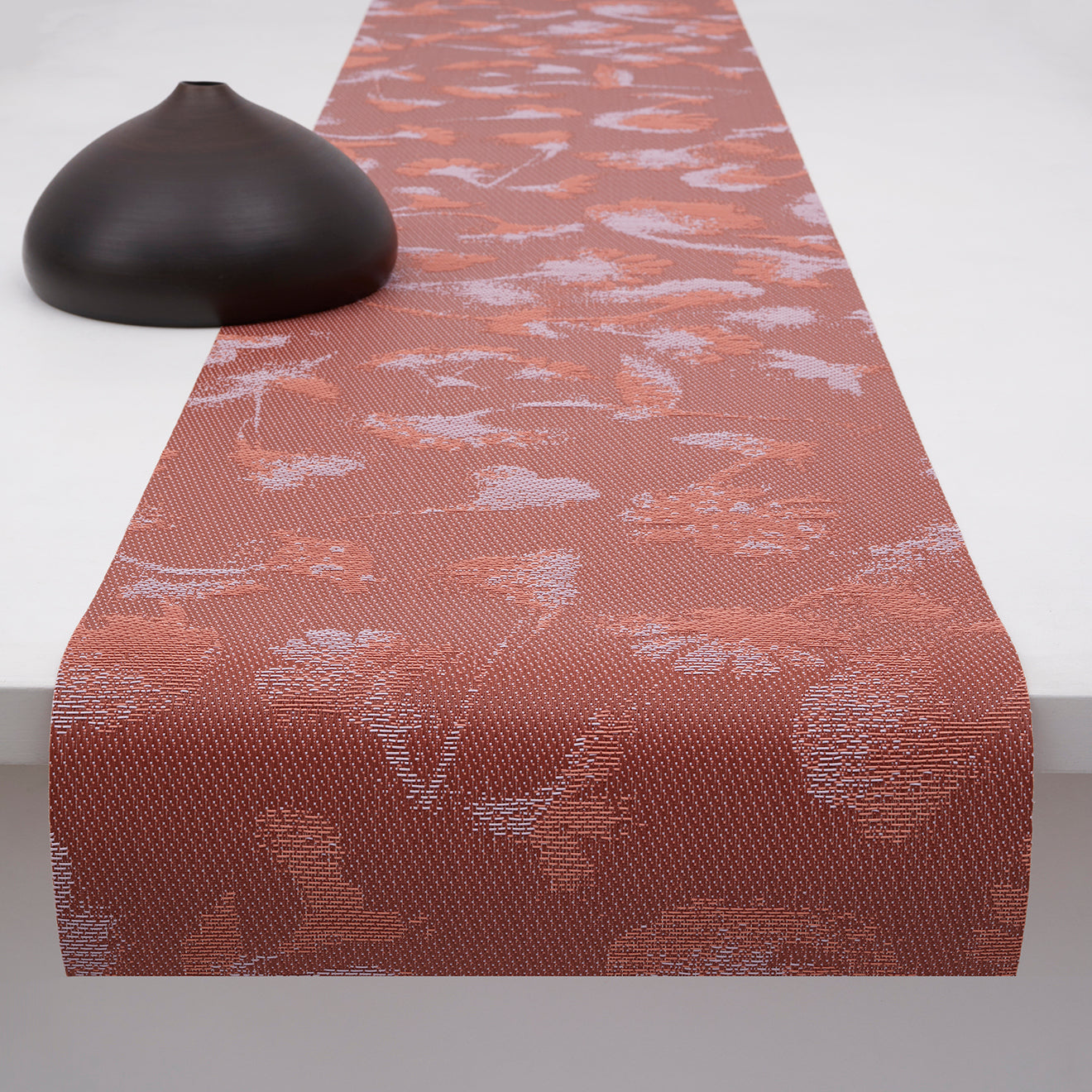 14'' x 72'' Table Runners in Dark Warm Pink Base with Light Cool Pink and Midtone Pink Accents