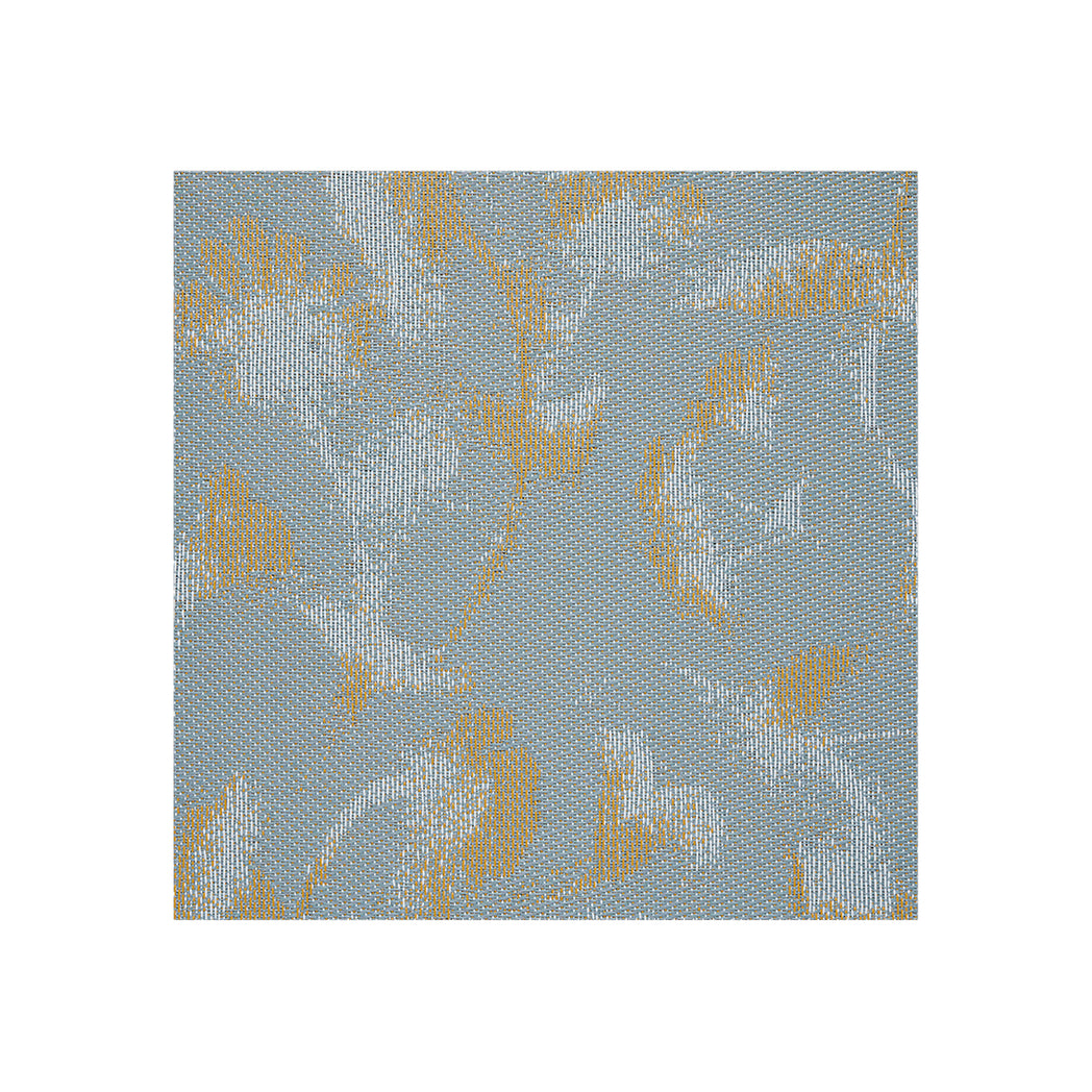 Detail image of Chilewich woven material showcasing texture, color, and pattern of the terrastrand yarn weave.