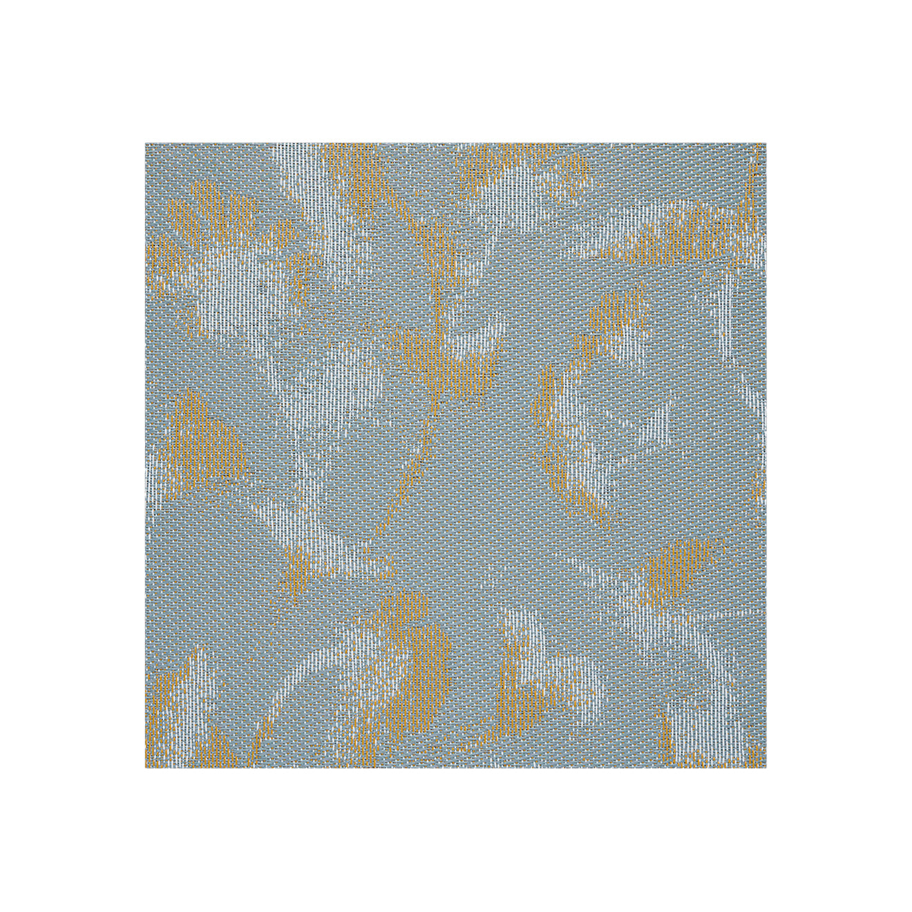 Detail image of Chilewich woven material showcasing texture, color, and pattern of the terrastrand yarn weave.