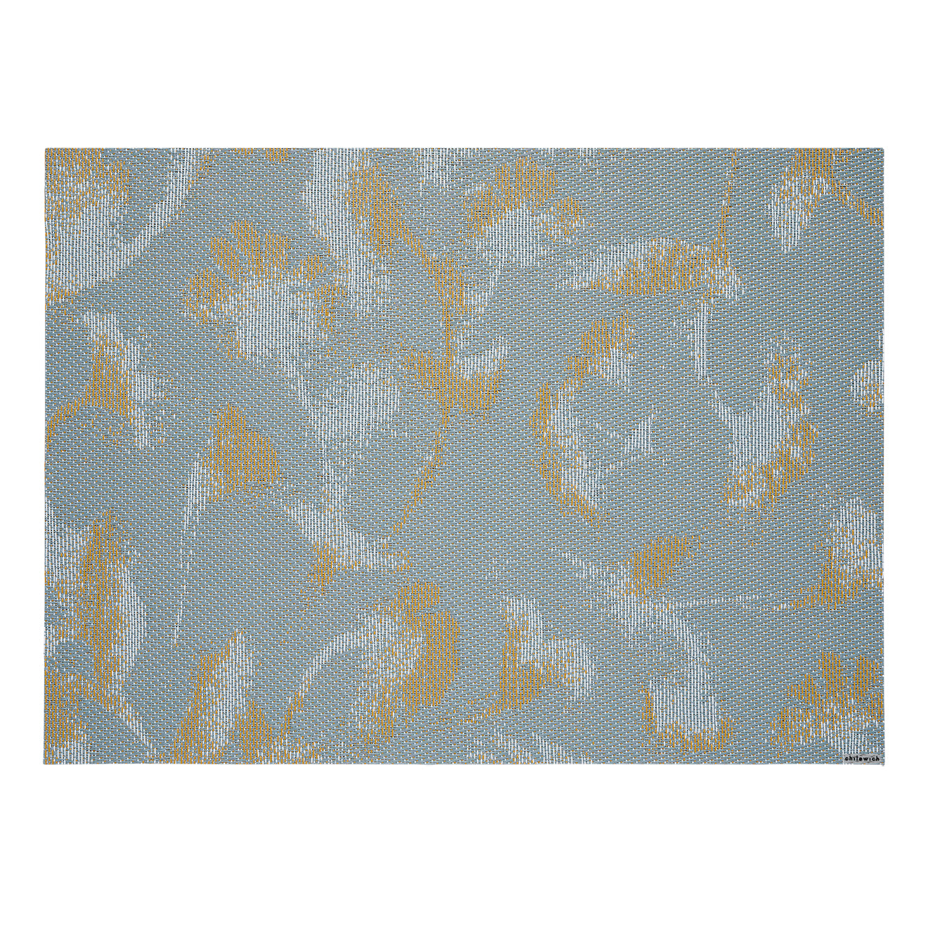 Rectangle Placemats in Muted Mint Green Based with White and Mustard Accents