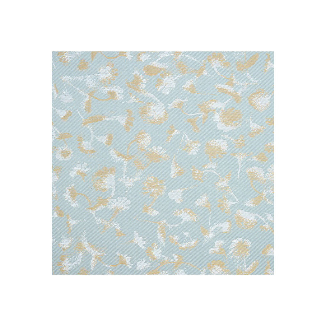 Mint Woven Floor Mat in Muted Mint Green Based with White and Mustard Accents