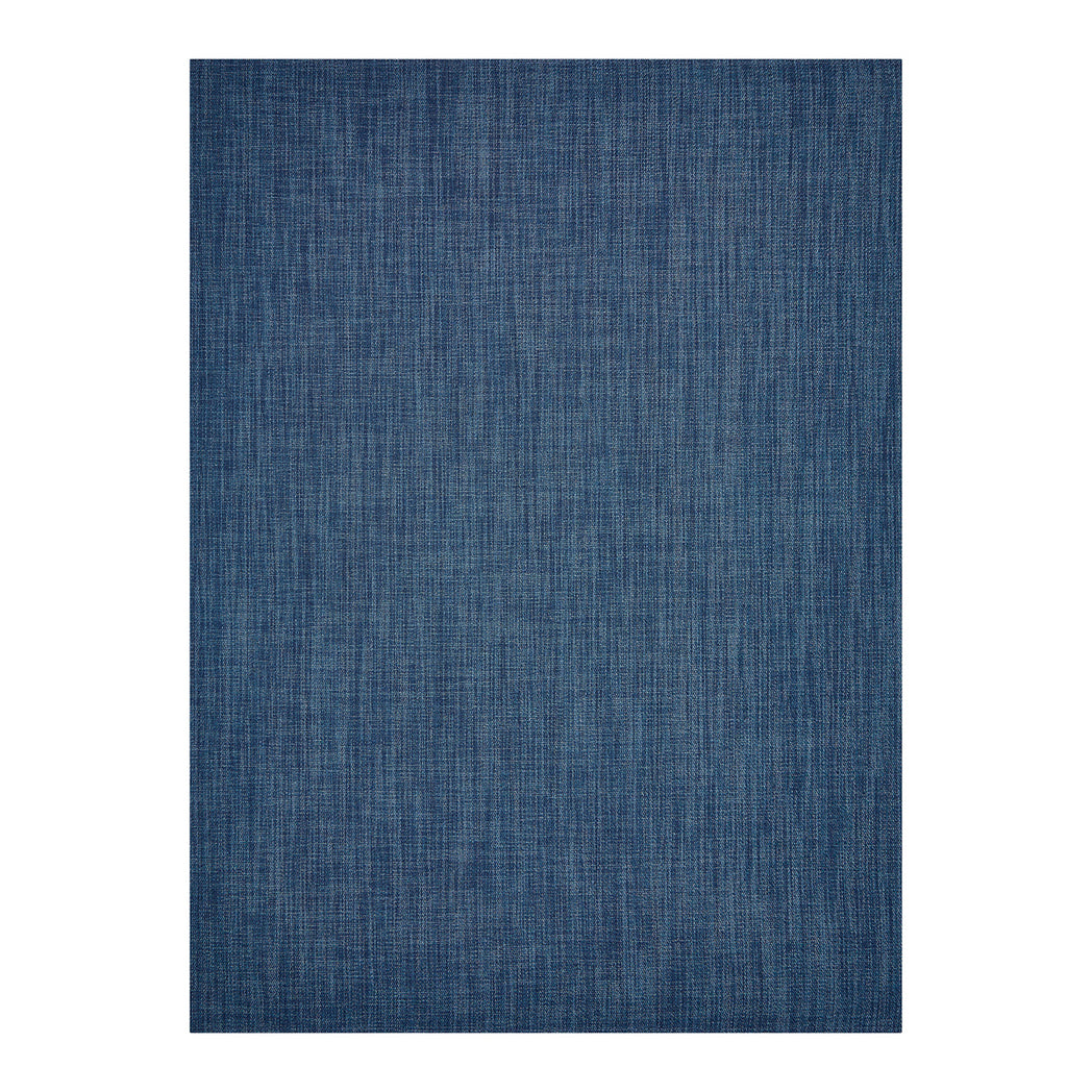 Blueberry Woven Floor Mat in Medium Blue with Light Metallic Blue
