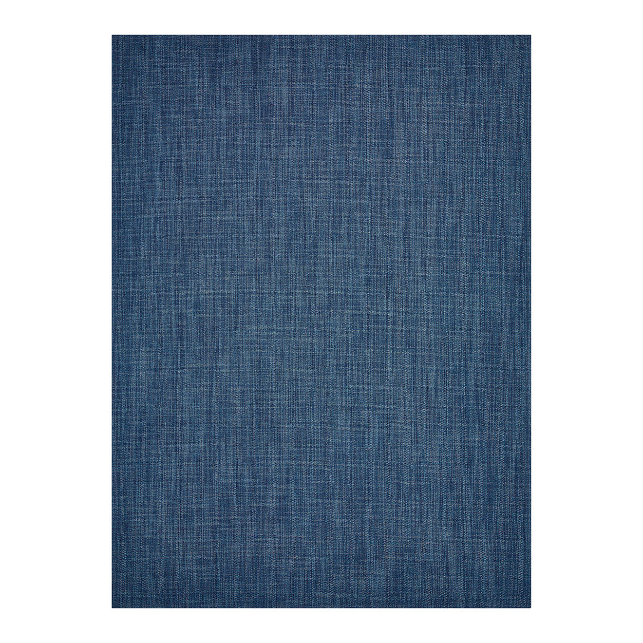 Blueberry Woven Floor Mat in Medium Blue with Light Metallic Blue