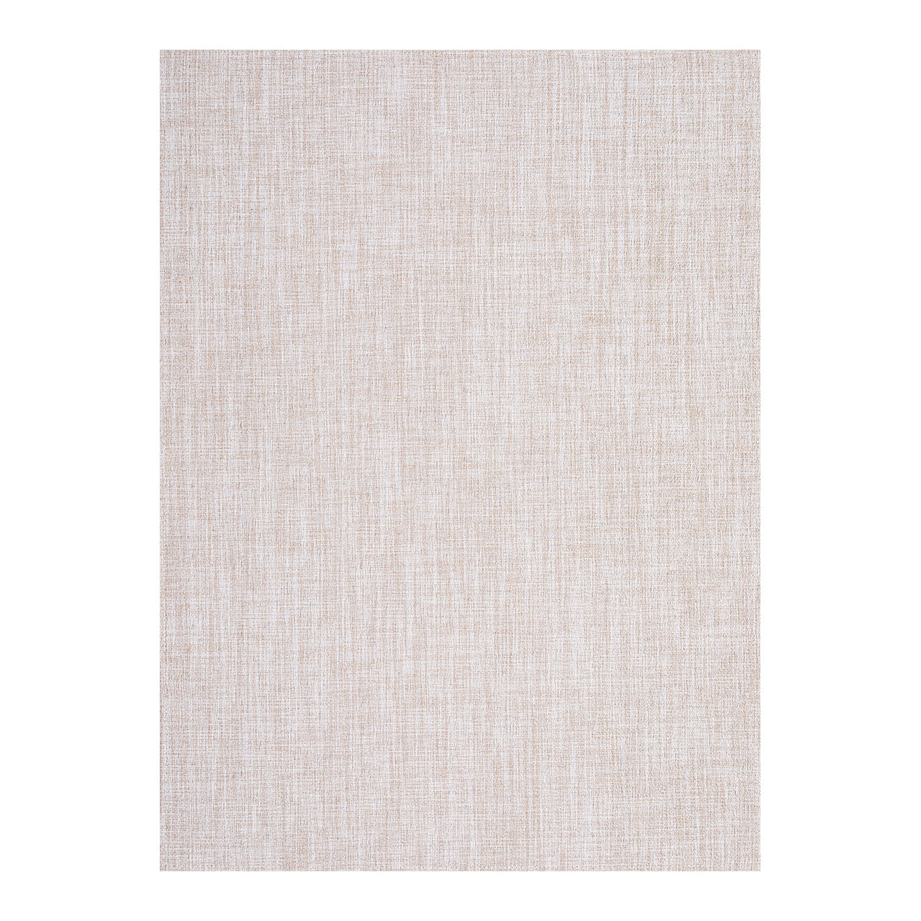 Chiffon Woven Floor Mat in Light Warm Beige with Pink Undertones
