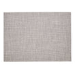 Rectangle Placemats in Metallic Light Silver with White