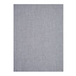 Moon Woven Floor Mat in Metallic Light Silver with White