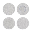 Set of 4 Coasters in Light Neutral Beige