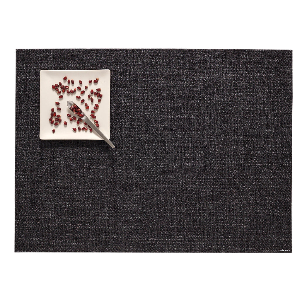 Bouclé Placemats - Noir With Prop