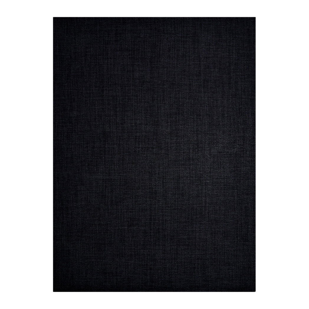 Noir Woven Floor Mat in Black with Metallic Dark Grey