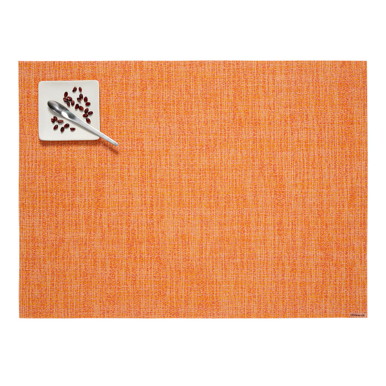 Bouclé Placemats - Tangerine With Prop