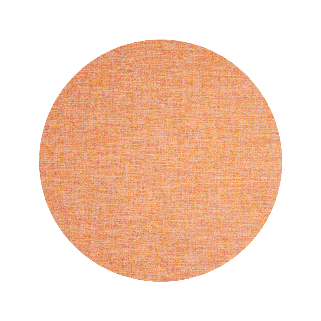 Round Woven Floor Mat in Vivid Orange