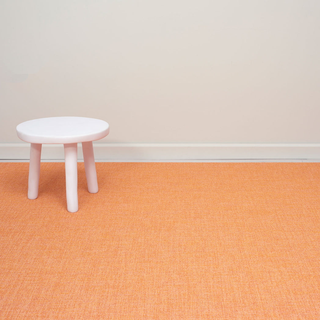 Bouclé Rugs - Tangerine With Prop