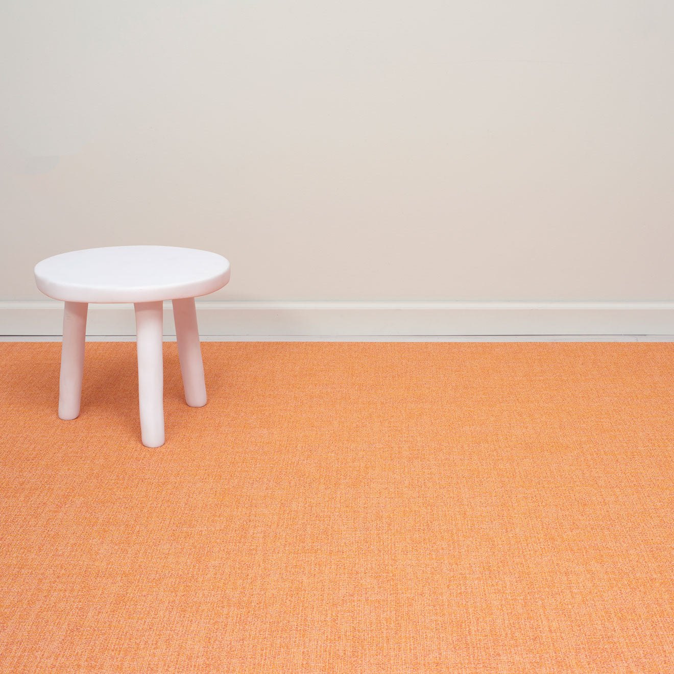 Bouclé Rugs - Tangerine With Prop
