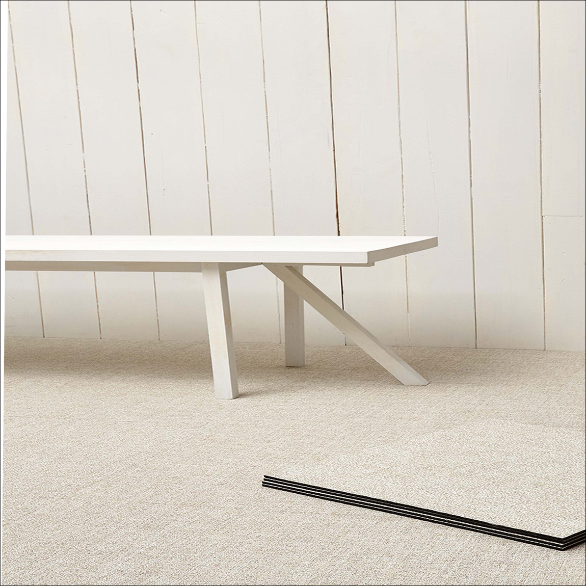 Bouclé Installed Flooring - Natural