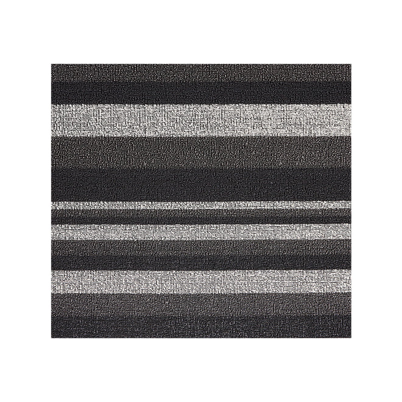 Moonlight Shag Mat in Mix of Cool Grey Tones and White