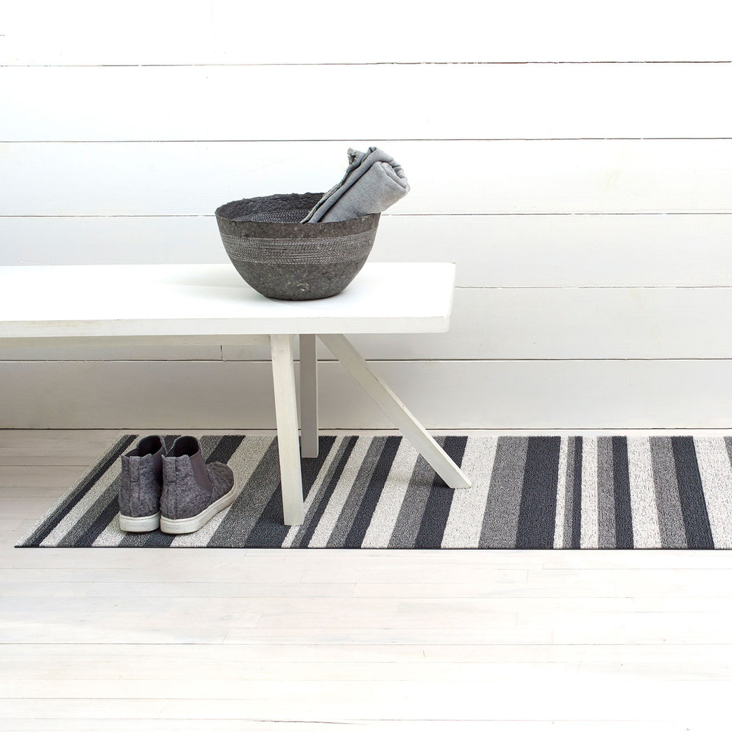 Bounce Stripe Shag Mats - Moonight Runner