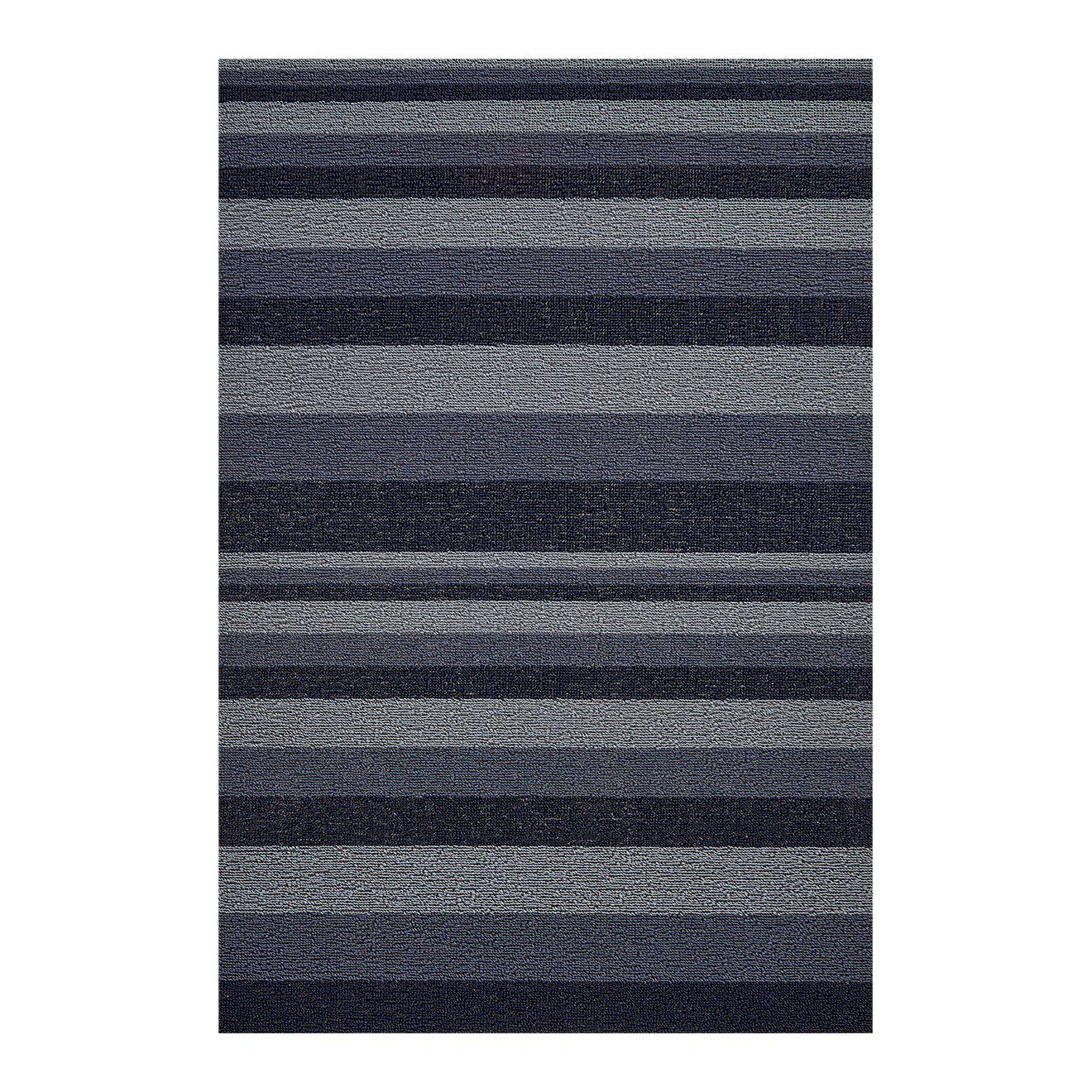 Rectangle Shag Mats in Mix of Blue and Navy Tones