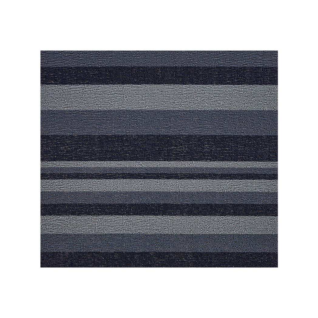 Storm Shag Mat in Mix of Blue and Navy Tones