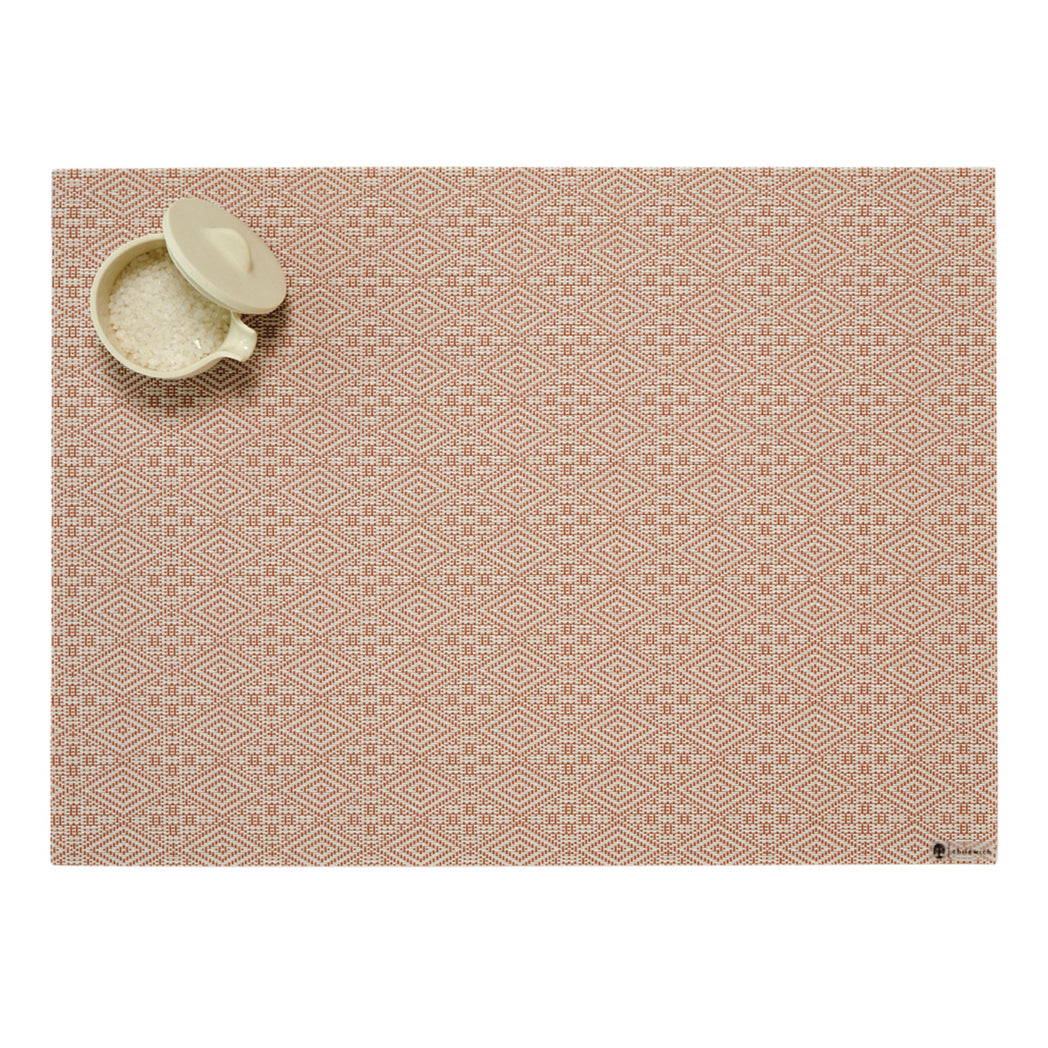 Boxwood Placemats - Burnt Coral With Prop